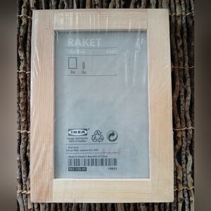 3 pack IKEA RAKET wood picture photo frames